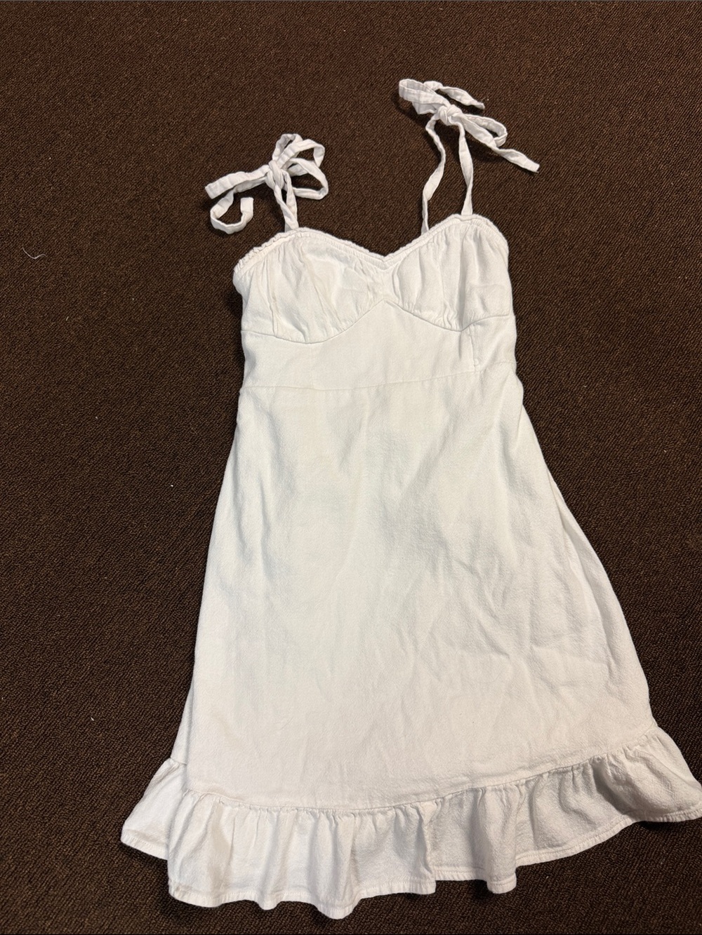 hollister white mini dress